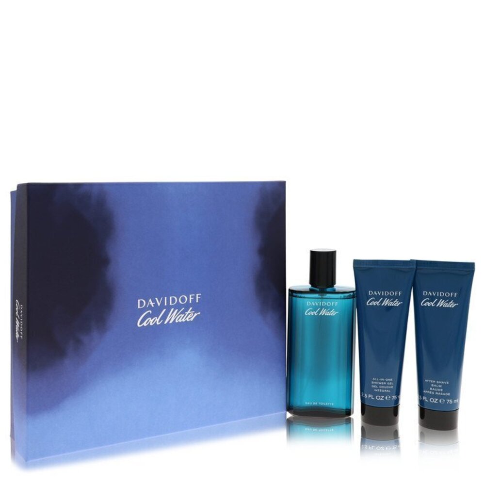 Cool Water by Davidoff Gift Set -- 4.2 oz Eau De Toilette Spray + 2.5 oz After S